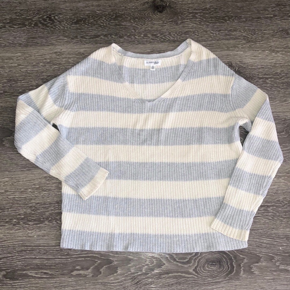 St. John’s Bay v-neck striped sweater